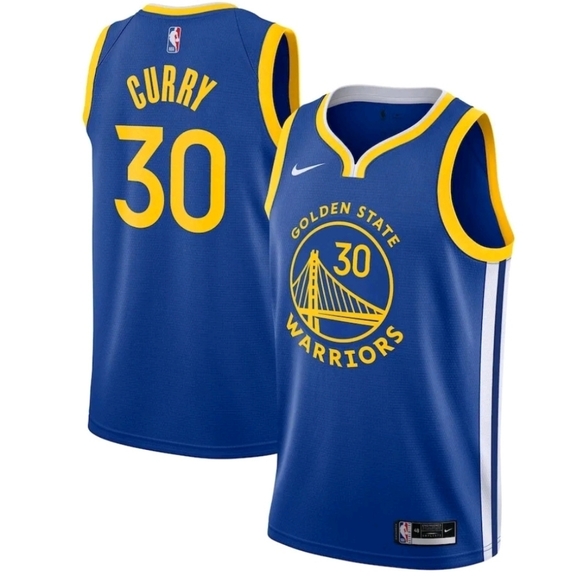 Source Unknown Other - Stephen Curry Warriors Icon Edition 2020 NBA  Jersey Large